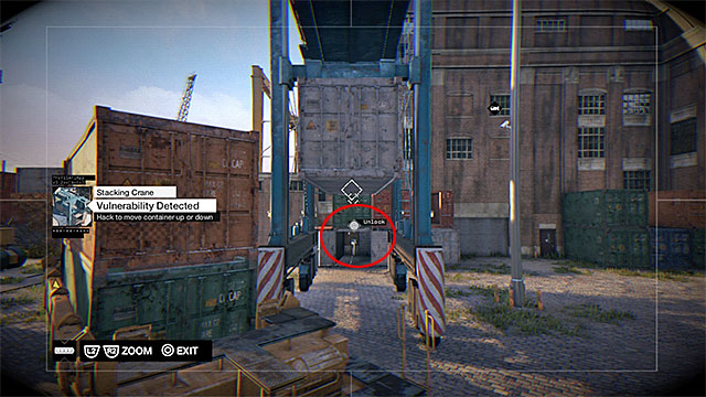 After you switch to that camera, locate another one, which has been mounted atop the short pole - Mission 5 (A Blank Spot There-ish) | Main missions - Act II - Main missions - Act II - Watch Dogs Game Guide