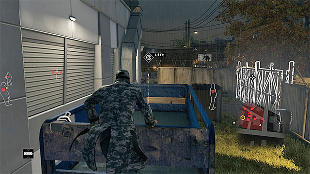 You can now walk infiltrate the premises of the control station and I recommend that you jump over the fence in the South-Western corner of the restricted area - Unlocking mission 6 | Main missions - Act II - Main missions - Act II - Watch Dogs Game Guide