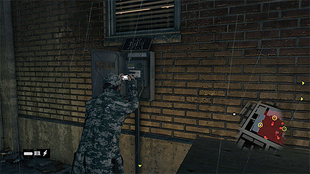 While disabling the terminal, Aiden is defenseless - Mission 6 (Jury-Rigged) | Main missions - Act II - Main missions - Act II - Watch Dogs Game Guide