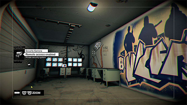 Switch to the successive stationary cameras around - Mission 7 (Grandmas Bulldog) | Main missions - Act II - Main missions - Act II - Watch Dogs Game Guide