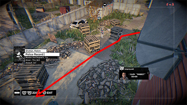 The suggested route for Rabbit - Mission 8 (Not a Job for Tyrone) | Main missions - Act II - Main missions - Act II - Watch Dogs Game Guide