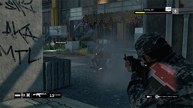 You can attack the gangsters from the balconies above or from the ground level - Mission 9 (Uninvited) | Main missions - Act II - Main missions - Act II - Watch Dogs Game Guide