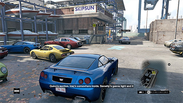 The missions starting point - Mission 12 (A Risky Bid) | Main missions - Act II - Main missions - Act II - Watch Dogs Game Guide