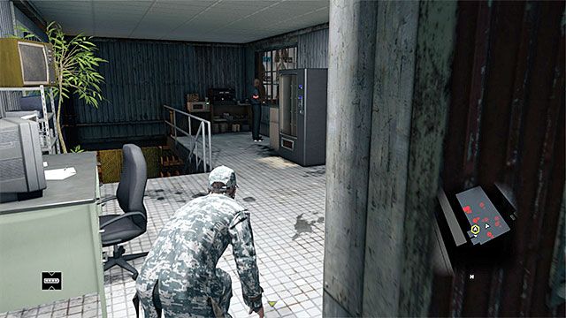 You can walk around the first guard easily - Mission 12 (A Risky Bid) | Main missions - Act II - Main missions - Act II - Watch Dogs Game Guide