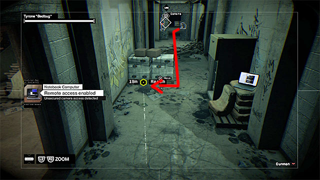 You will now have to perform a task that is similar to the one, in which you instructed Rabbit, because you need to give instructions to Bedbug now and lead him towards the server room, which is inaccessible to Aiden, without raising the alarm - Mission 14 (Planting a Bug) | Main missions - Act II - Main missions - Act II - Watch Dogs Game Guide