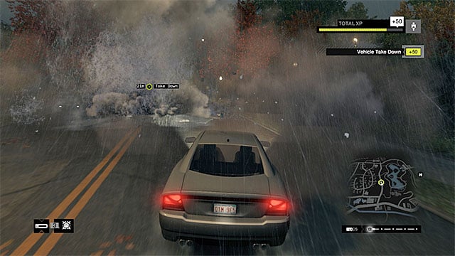 destroy the firetruck by hacking into the objects in the area - Mission 15 (Way Off the Grid) | Main missions - Act II - Main missions - Act II - Watch Dogs Game Guide