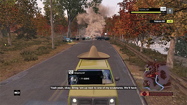 Hack into the elements of the environment to damage, or destroy, the enemy vehicles - Mission 1 (Hope Is a Sad Thing) | Main missions - Act III - Main missions - Act III - Watch Dogs Game Guide