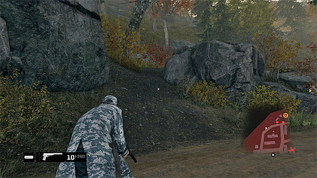 Do not take the main path towards the man marked by the game, and instead climb the Southern hill shown in the above screenshot - Mission 2 (A Pit of Paranoia) | Main missions - Act III - Main missions - Act III - Watch Dogs Game Guide