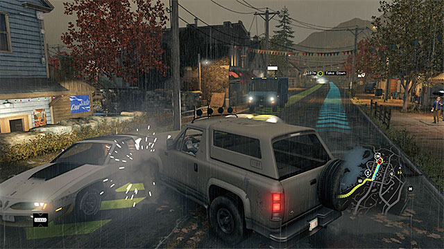 Example location to attack the convoy - Mission 3 (Unstoppable Force) | Main missions - Act III - Main missions - Act III - Watch Dogs Game Guide
