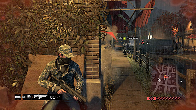 Focus on eliminating the enemy in the heavy armor - Mission 3 (Unstoppable Force) | Main missions - Act III - Main missions - Act III - Watch Dogs Game Guide