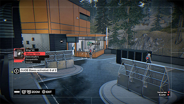 Remain behind the cover and start hacking into the nearby cameras again - Mission 4 (The Future Is In Blume) | Main missions - Act III - Main missions - Act III - Watch Dogs Game Guide