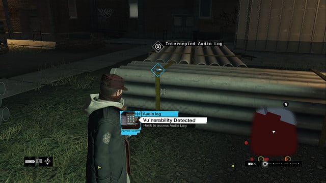 The audio log lying on the pipes in front of the building - Act II | Audio Logs - Audio Logs - Watch Dogs Game Guide
