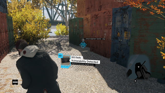 The fourth recording surrounded by containers - Act IV and the Bunker | Audio Logs - Audio Logs - Watch Dogs Game Guide