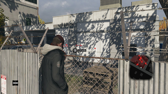 Enter the premises over the gate on the Western side - #3 The Wards | ctOS Control Centers - ctOS Control Centers - Watch Dogs Game Guide