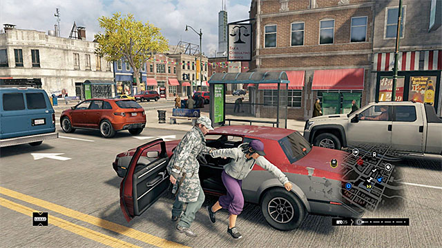 You can steal any of the passing cars - Obtaining the means of transport | Activities and hints - Activities and hints - Watch Dogs Game Guide