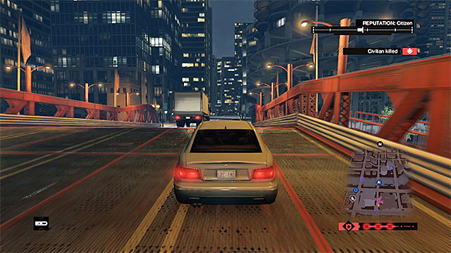 Avoid bumping into the elements of the surroundings and maintain high speed - How to escape the police? | Activities and hints - Activities and hints - Watch Dogs Game Guide