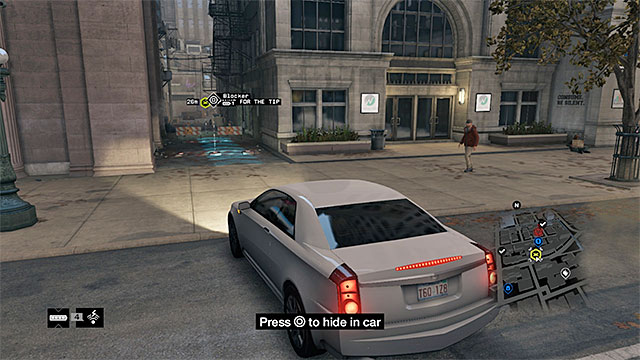 An example marker of a main mission - Main and side missions | Activities and hints - Activities and hints - Watch Dogs Game Guide