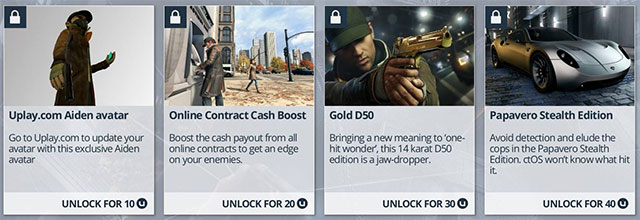 The uPlay rewards - uPlay | Basic info - Basic info - Watch Dogs Game Guide