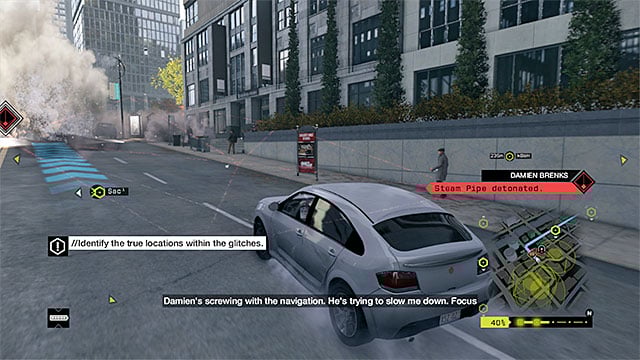 Try to avoid the police scans - Mission 1 (Sometimes You Still Lose) | Main missions - Act V - Main missions - Act V - Watch Dogs Game Guide