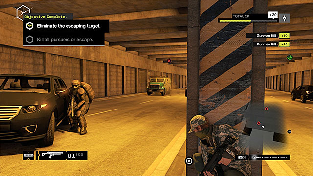 The target is being carried on the armored van - Jobs - The Loop | Criminal Convoys - Criminal Convoys - Watch Dogs Game Guide