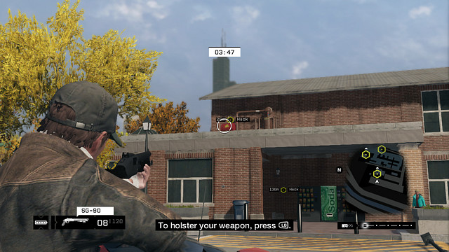 The relay behind the red tank - 01-04 | ctOS Breach - ctOS Breach - Watch Dogs Game Guide