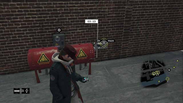 The first antenna behind the tanks, on the upper floor - 05-08 | ctOS Breach - ctOS Breach - Watch Dogs Game Guide