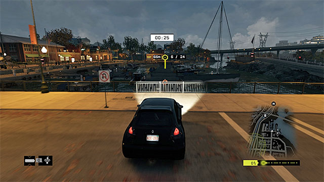 Curt through the balustrade and drive along the pier - Contracts - Parker Square | Fixer Contracts - Fixer Contracts - Watch Dogs Game Guide
