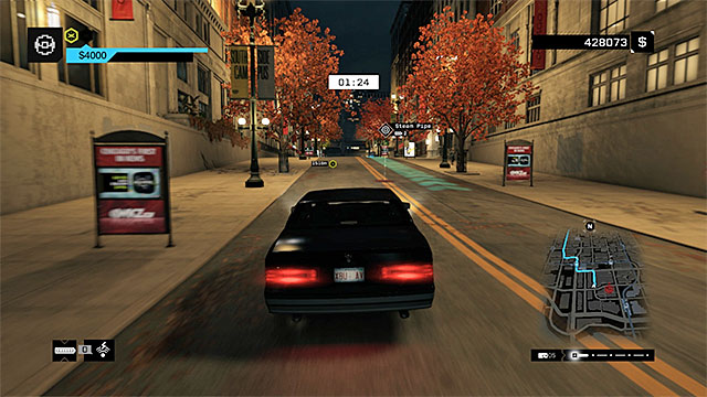 Do not bump into the rest of the vehicles and keep an eye for shortcuts - Contracts - Parker Square | Fixer Contracts - Fixer Contracts - Watch Dogs Game Guide