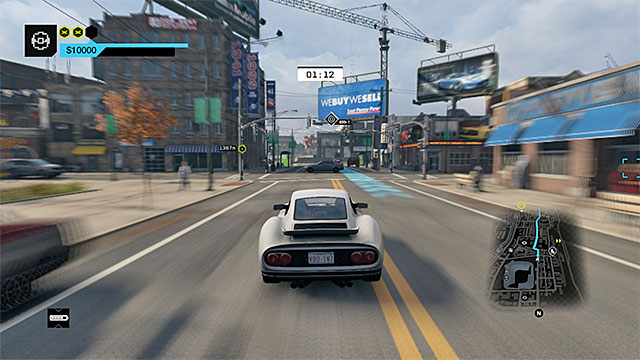 Remember to avoid collisions with the elements of the surroundings - Contracts - Mad Mile | Fixer Contracts - Fixer Contracts - Watch Dogs Game Guide