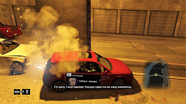 You can push the stalkers car off the road - Mission 2 (Big Brother) | Main missions - Act I - Main missions - Act I - Watch Dogs Game Guide