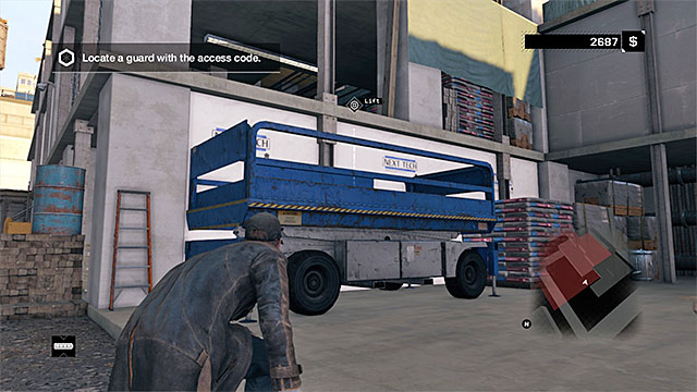 IF you take the elevator, you will reach the upper level straight away - Mission 3 (Backstage Pass) | Main missions - Act I - Main missions - Act I - Watch Dogs Game Guide