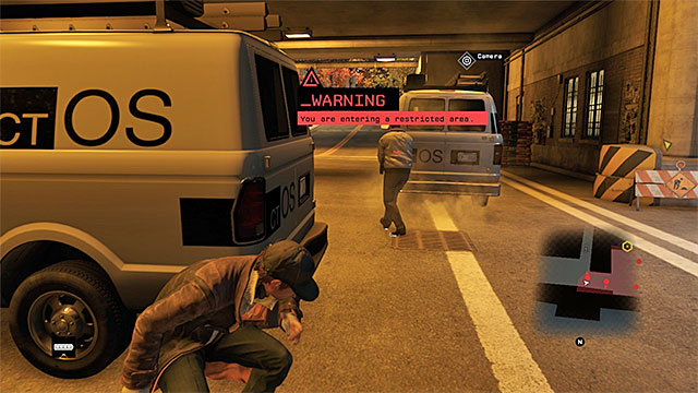 Start the alarm, thanks to which the guard will go left - Mission 5 (Open Your World) | Main missions - Act I - Main missions - Act I - Watch Dogs Game Guide