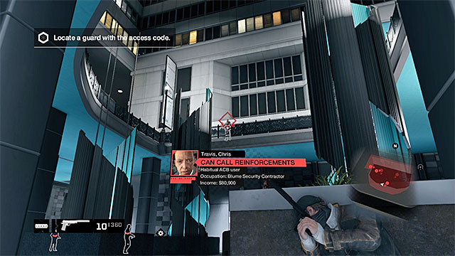 Watch out for the enemy on the upper floor - Mission 5 (Open Your World) | Main missions - Act I - Main missions - Act I - Watch Dogs Game Guide