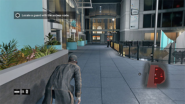 Sneak near the left wall - Mission 5 (Open Your World) | Main missions - Act I - Main missions - Act I - Watch Dogs Game Guide