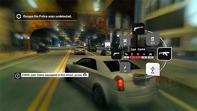 Jam Coms is one of the available gadgets - Mission 5 (Open Your World) | Main missions - Act I - Main missions - Act I - Watch Dogs Game Guide