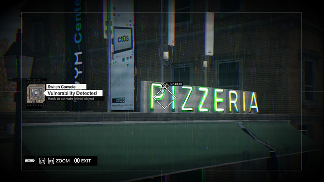 The activator on the rooftop of the pizzeria - 01-08 | Private Invasions - Private Invasions - Watch Dogs Game Guide
