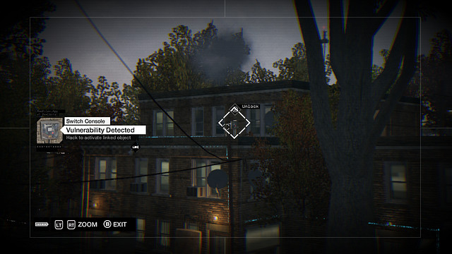 The third switch on the upper floor of the building to the East - 01-08 | Private Invasions - Private Invasions - Watch Dogs Game Guide