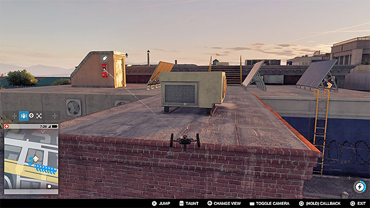 Use the jumper to get to the terminal and hack it - Paint Job (graffiti mission) | Side Operations - Side Operations - Watch Dogs 2 Game Guide