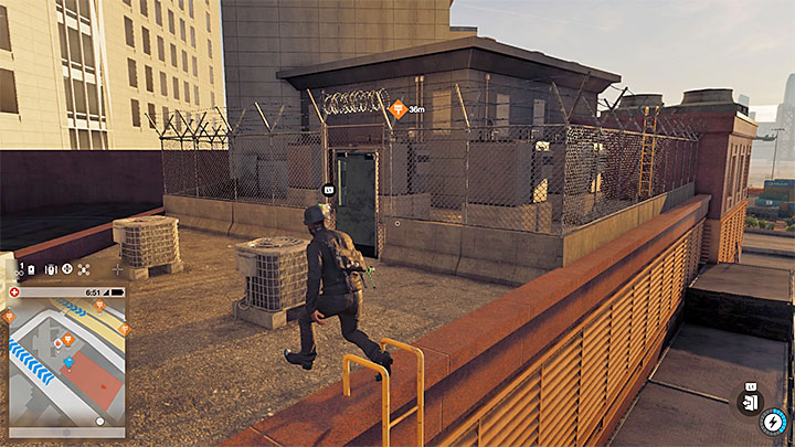 Avoid or neutralize the enemies and reach the newly unlocked gate - Paint Job (graffiti mission) | Side Operations - Side Operations - Watch Dogs 2 Game Guide