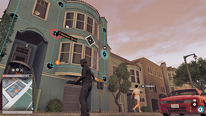 You can see network bypasses from the ground or use a quadcopter, or hack into cameras - General hints - The Basics - Watch Dogs 2 Game Guide