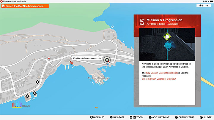 Key Data are marked with green skulls on the map - General hints - The Basics - Watch Dogs 2 Game Guide