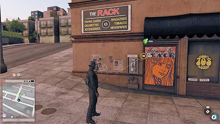 Find one of the phone booths and hack it - The Name Game (phone booths hacks mission) | Side Operations - Side Operations - Watch Dogs 2 Game Guide