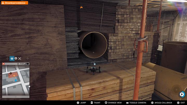 Use this big tube to get to the other side and let Marcus pass. - Power to the Sheeple | Main Operations - Main Operations - Watch Dogs 2 Game Guide