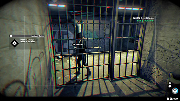 You can set a trap on the lower level of the bunker by driving the jumper through a small vent, but it is not mandatory - Shadows (helping Aiden Pearce mission) | Side Operations - Side Operations - Watch Dogs 2 Game Guide