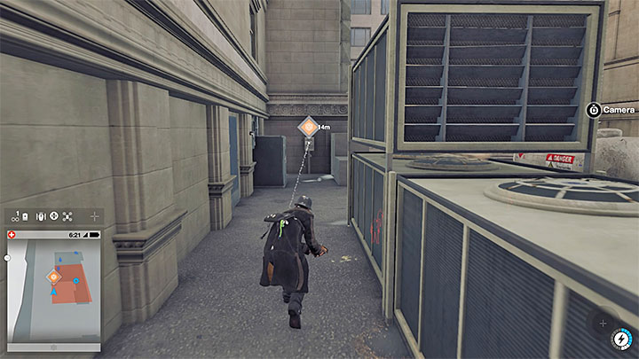 The terminal is on the upper level - ProviBlues (insurance company mission) | Side Operations - Side Operations - Watch Dogs 2 Game Guide