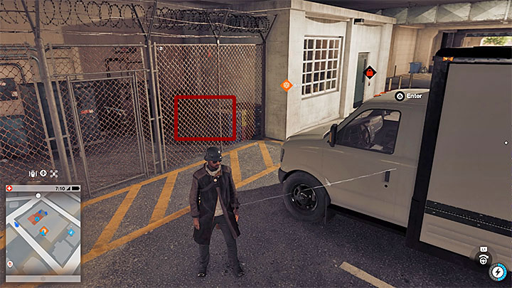 Reach the multi-storey parking lot located near the place where you have just broken into the terminal - ProviBlues (insurance company mission) | Side Operations - Side Operations - Watch Dogs 2 Game Guide