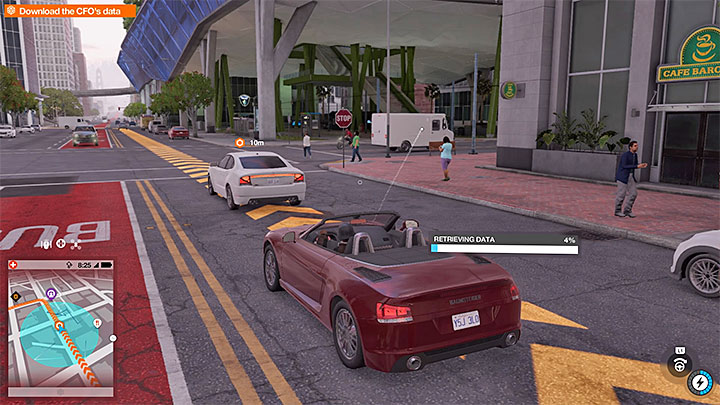 Maintain a short distance from the pursued limo - ProviBlues (insurance company mission) | Side Operations - Side Operations - Watch Dogs 2 Game Guide