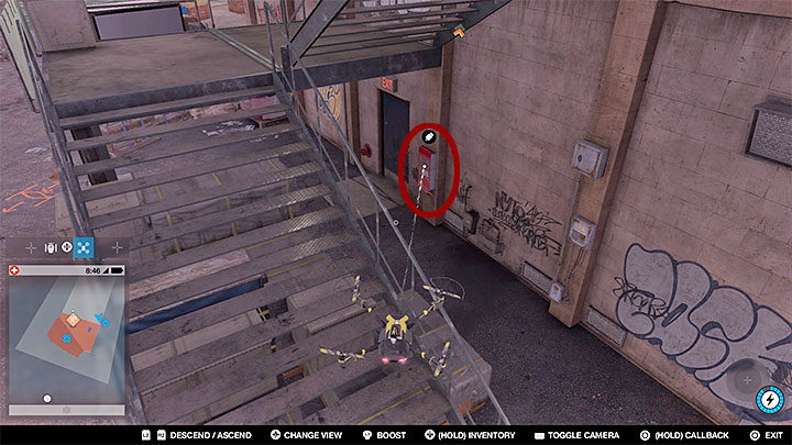 The final part of this mission will require you to hack a computer in Greystroms warehouse in the docks - Stolen Signals | Side Operations - Side Operations - Watch Dogs 2 Game Guide
