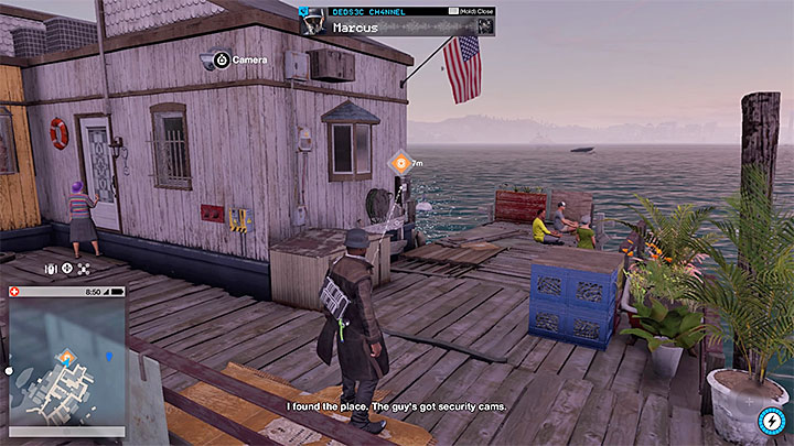 Hack the box near one of the houseboats - Kicking It Old School | Side Operations - Side Operations - Watch Dogs 2 Game Guide