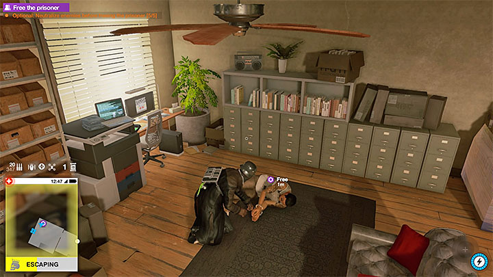 One of the players will have to free the prisoner personally - Online missions description - Side Operations - Watch Dogs 2 Game Guide